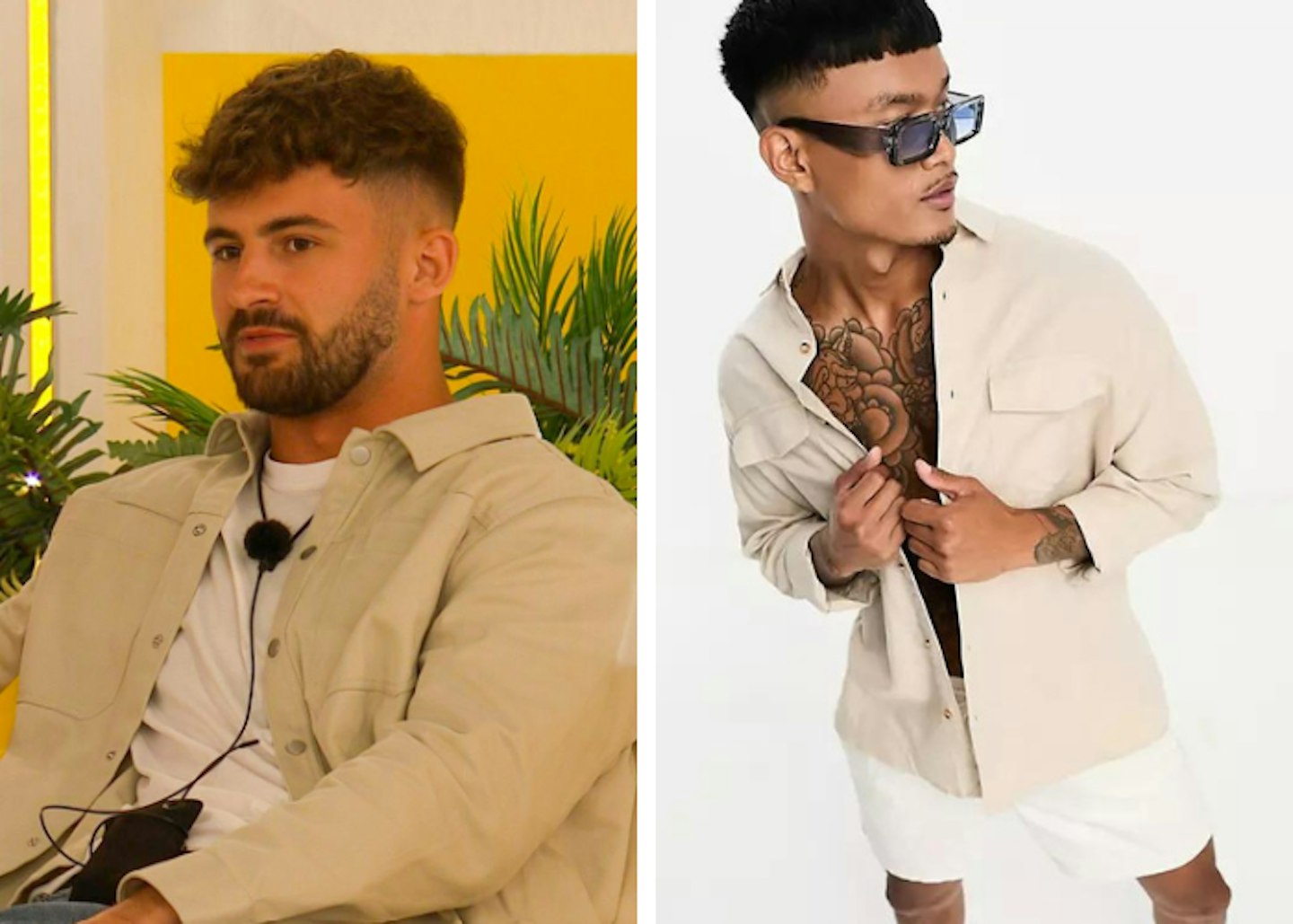 Ciaran's Beige Shirt